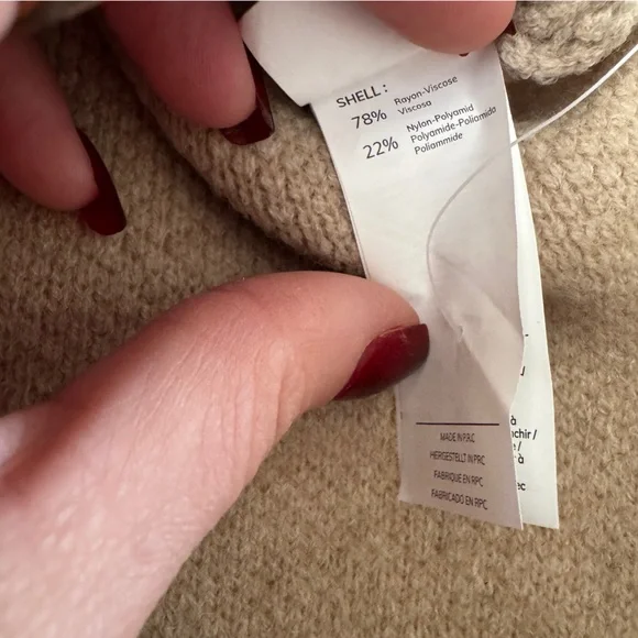 NEW Cupshe x JoJo Khaki Split Hem Maxi Sweater Skirt Medium - Picture 14 of 15